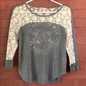 Hollister grey long sleeve